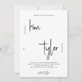 Modern minimalistisch eenvoudig handtekeningscript kaart (Voorkant)