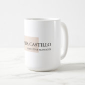 Modern minimalistisch eenvoudig koffiemok (Voorkant rechts)