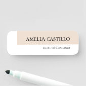 Modern minimalistisch eenvoudig naamplaatje (In situ)