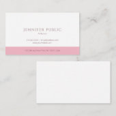 Modern minimalistisch eenvoudig ontwerp profession visitekaartje (Voorkant / Achterkant)