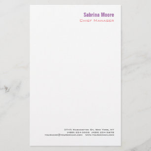 Modern Minimalistisch Eenvoudig Professioneel Briefpapier