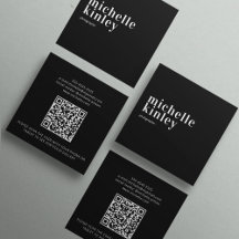 Modern minimalistisch eenvoudig QR-code persoonlij