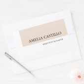 Modern minimalistisch eenvoudig rechthoekige sticker (Envelop)