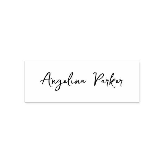 Modern minimalistisch eenvoudig zwart wit  zelfinktende stempel (Design)