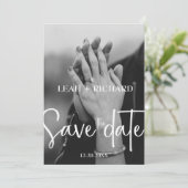 Modern Minimalistisch – Eigen naam en datum Save The Date (Staand voorkant)