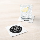 Modern, Minimalistisch, Elegant & aanpasbaar Papie Vierkante Kartonnen Onderzetter (Insitu)