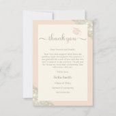 Modern Minimalistisch Elegant Afstudeerder bedankp Bedankkaart (Voorkant)