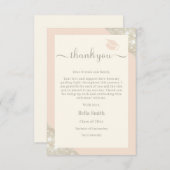 Modern Minimalistisch Elegant Afstudeerder bedankp Bedankkaart (Voorkant / Achterkant)