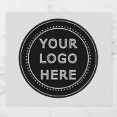 Modern, minimalistisch, elegant & bewerkbaar papie sparkling wijnetiket (Enkel label)