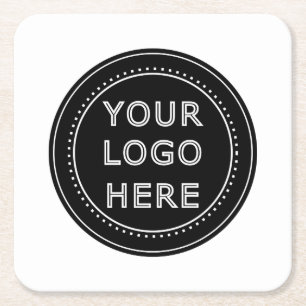 Modern, minimalistisch, elegant & bewerkbaar papie vierkante kartonnen onderzetter