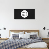 Modern, minimalistisch, elegant & canvas afdruk (Insitu (Slaapkamer))