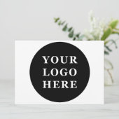 Modern, minimalistisch, elegant en  bedankkaart (Staand voorkant)