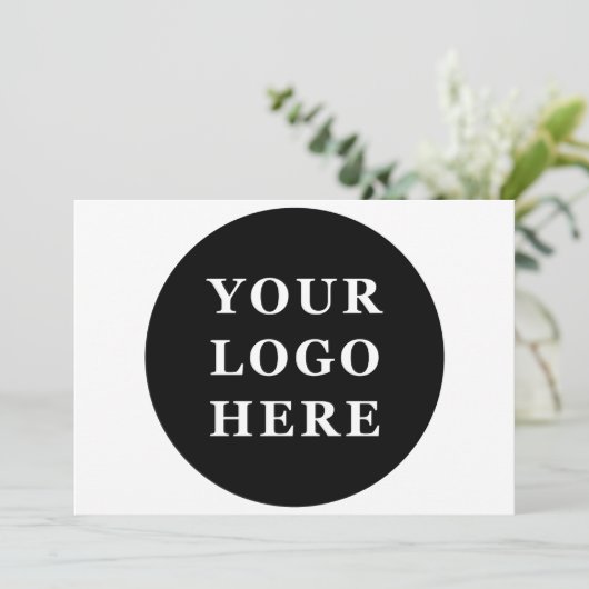 Modern, minimalistisch, elegant en  bedankkaart (Staand voorkant)