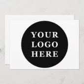 Modern, minimalistisch, elegant en  bedankkaart (Voorkant / Achterkant)