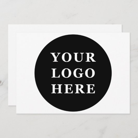 Modern, minimalistisch, elegant en  bedankkaart (Voorkant / Achterkant)