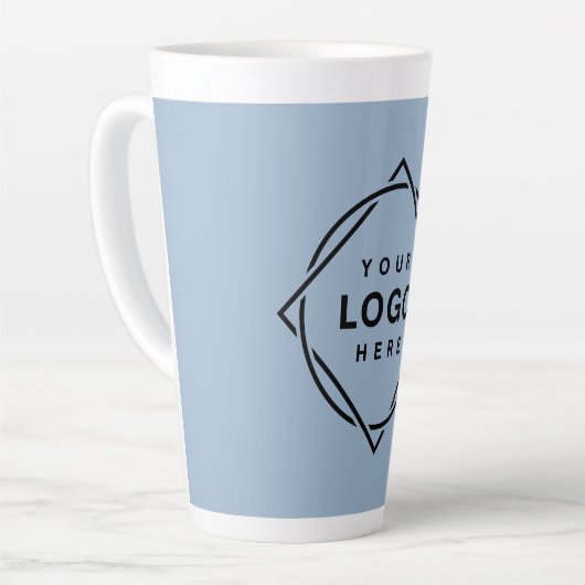 Modern, minimalistisch, elegant en  latte mok (Linkerhoek)