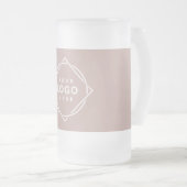 Modern, minimalistisch, elegant en matglas bierpul (Voorkant rechts)