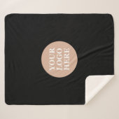 Modern, minimalistisch, elegant en  sherpa deken (Voorkant (horizontaal))