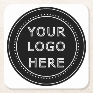 Modern, minimalistisch, elegant en vierkante kartonnen onderzetter