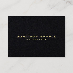 Modern minimalistisch elegant Gold Text Premium Bl Visitekaartje