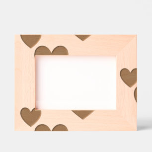 Modern minimalistisch elegant hart gegraveerde lijstjes