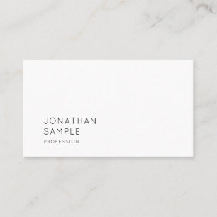 Modern minimalistisch elegant ontwerp Eenvoudig ee Visitekaartje