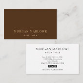 Modern minimalistisch elegant professioneel diep b visitekaartje (Voorkant / Achterkant)