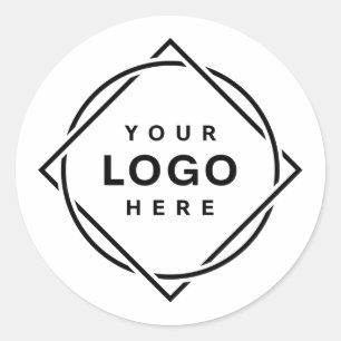 Modern, minimalistisch, elegant &  ronde sticker