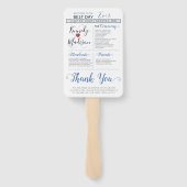 Modern minimalistisch 🤵 Elegante eenvoudige bruil Handwaaier (Achterkant)