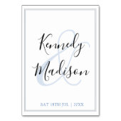 Modern minimalistisch 🤵 Elegante eenvoudige bruil Kaart (Achterkant)