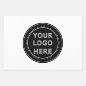 Modern, minimalistisch en elegant inpakpapier vel (Voorkant)
