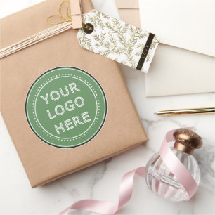 Modern, minimalistisch en elegant ronde sticker