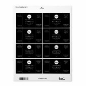 Modern minimalistisch Face Serum Label (Full Sheet)