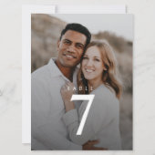 Modern minimalistisch foto-weddenschap (Achterkant)