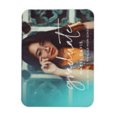 Modern minimalistisch fotoafstuderen magneet (Verticaal)