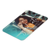 Modern minimalistisch fotoafstuderen magneet (Linkerzijde)