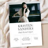 Modern Minimalistisch fotoconcert Kaart