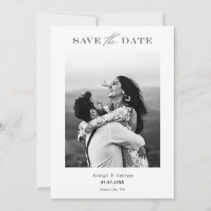 Modern minimalistisch fotoontwerp bespaart de datu