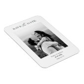 Modern minimalistisch fotoontwerp bespaart de datu magneet (Rechterzijde)