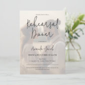 Modern minimalistisch fotorepetitie diner kaart (Staand voorkant)