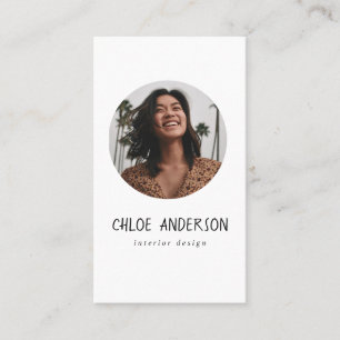 Modern minimalistisch fotoVisitekaartje Visitekaartje