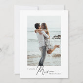 Modern minimalistisch fotoVrijgezellenfeest Kaart (Achterkant)