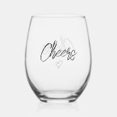 Modern minimalistisch gejuich wijnglas zonder voet (Achterkant)