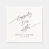 Modern minimalistisch, gelukkig altijd na het huwe servet (Voorkant)