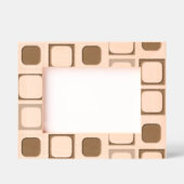 Modern minimalistisch geometrisch gegraveerd Afbee (Voorkant)