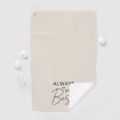 Modern minimalistisch golfhanddoek (Insitu)