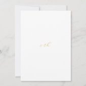 Modern Minimalistisch Goud Script Trouwtafel numme (Achterkant)