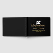 Modern minimalistisch gouden script Afstuderen Gastenboek (Volledig)