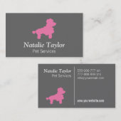 Modern, minimalistisch, grijs, internetservices visitekaartje (Voorkant / Achterkant)