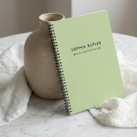 Modern Minimalistisch Groen Notitieboek